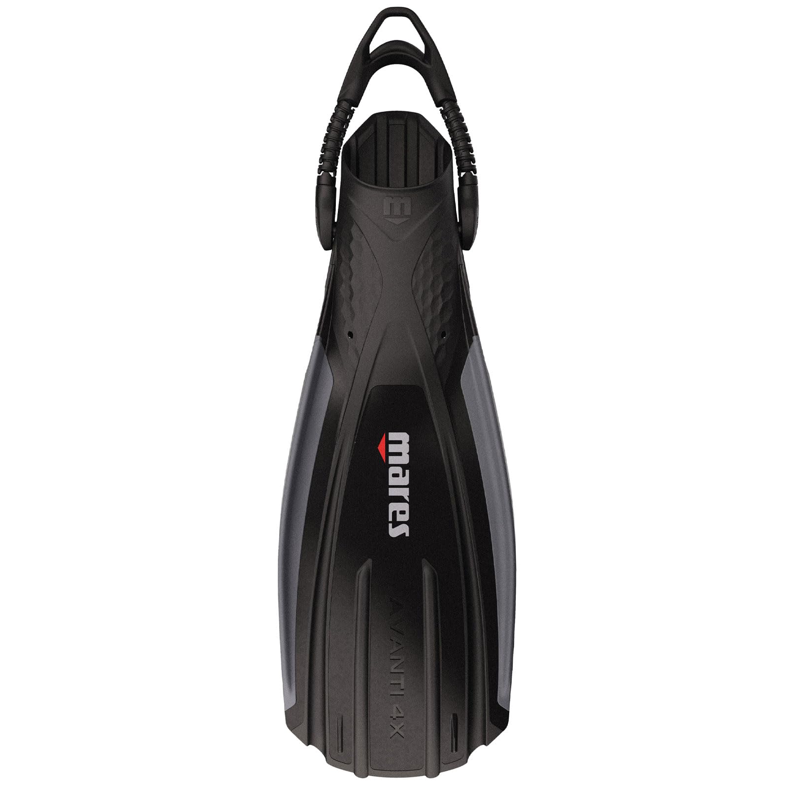 Mares Unisex Avanti 4X Open Heel Scuba Diving Fins | Bungee Straps & 4-Channel Blade | Lightweight High-Thrust Snorkeling Flippers for Travel & Cold