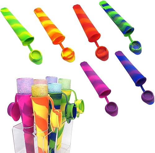 Moldes de paletas Máquina de hielo 6 piezas de molde de silicona reutilizable para pastel Molde de de hielo de silicona para helado fiesta de