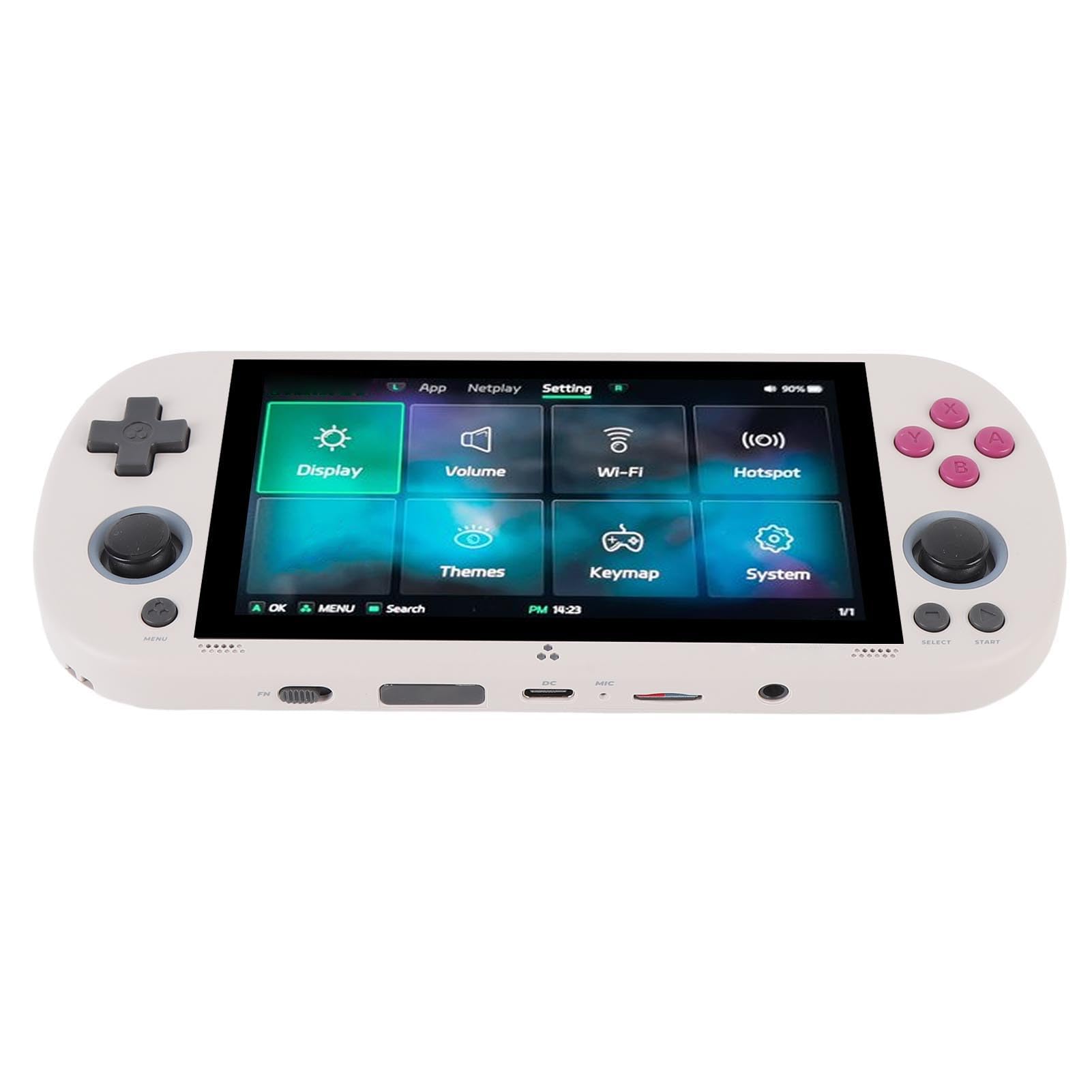 Console de Jeu Rétro Portable de 64 Go, écran Clair de 4,96 Pouces, Console de Jeu Vidéo Portable pour Les Fans de Jeux Vidéo Rétro (Grise)