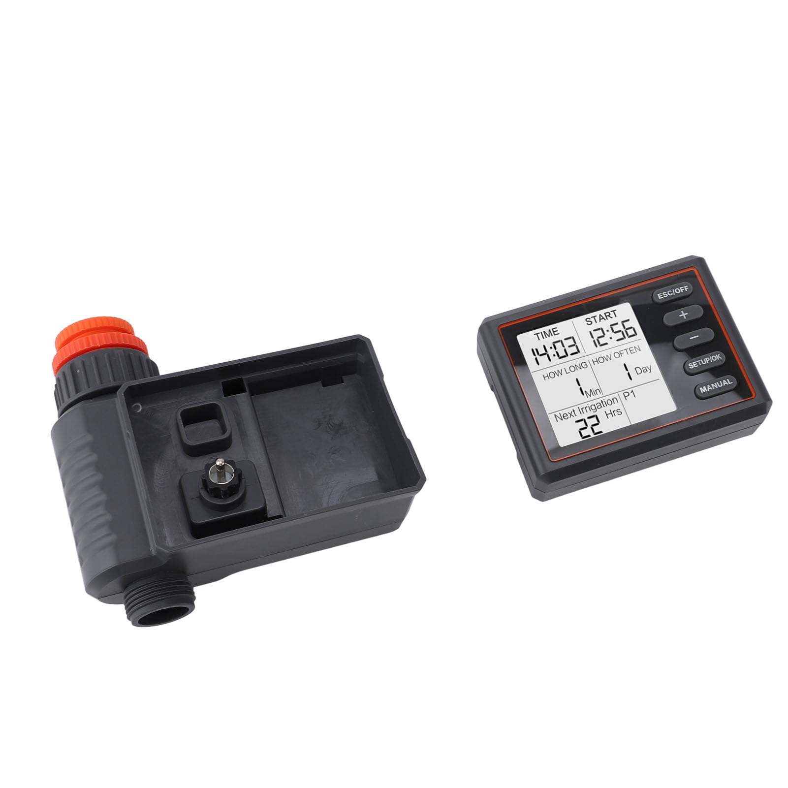 SUNGOOYUE Timer per Irrigazione Piante da Balcone, Timer per Irrigazione Programmabile in ABS con Programma Regolabile e Controllo Preciso del, Controller per con Tubo da Giardino per Balcone Prato