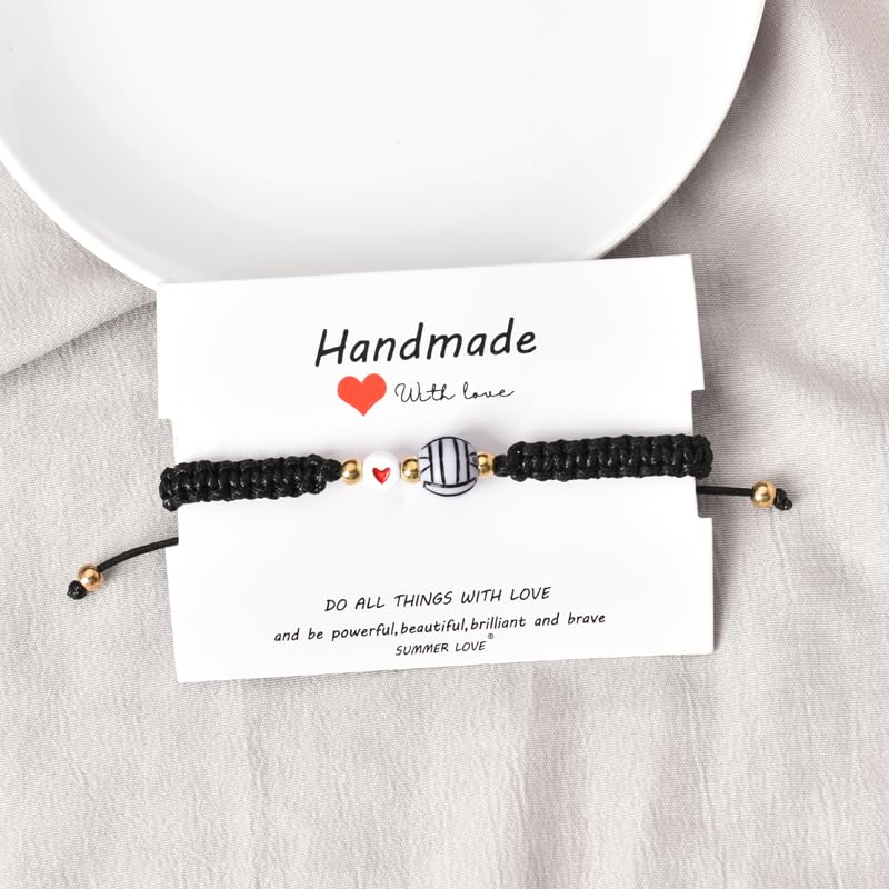 ShiQiao Spl Volleyball Tennis Football Bracelet Gifts for Men Women Boys Girls Basketball Rugby Soccer Baseball Bracelets Christmas Gift4