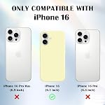 Newseego for iPhone 16 Case with Camera Control Button, Solid Color Liquid Silicone Case for Women Girls Men Anti-Scratch Lining Shockproof Drop Protective Cover for iPhone 16-Yellow