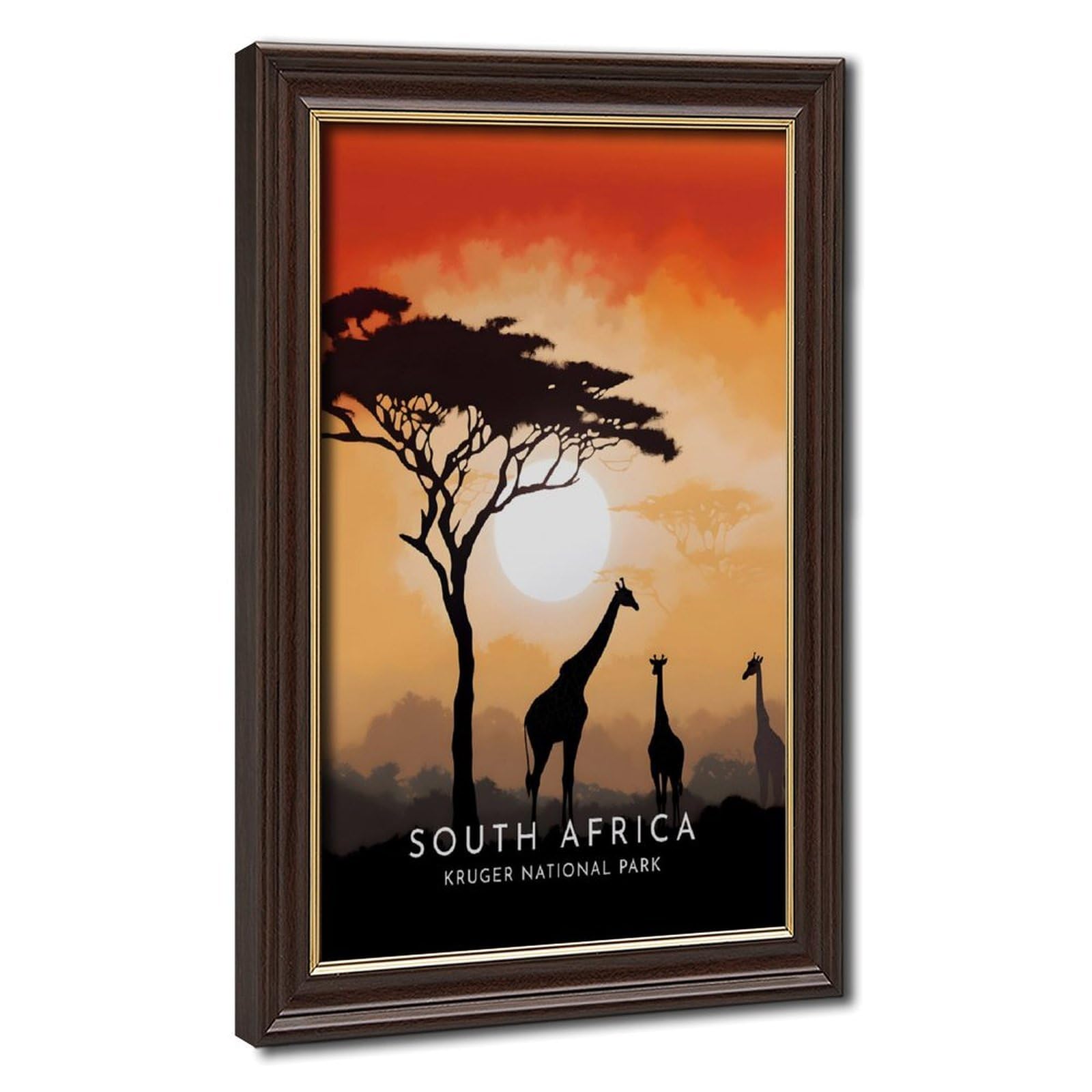 Bareronor Kruger National Park Poster Canvas Poster Bedroom Decor Landscape Office Room Decor Gift 8" L X 12" W
