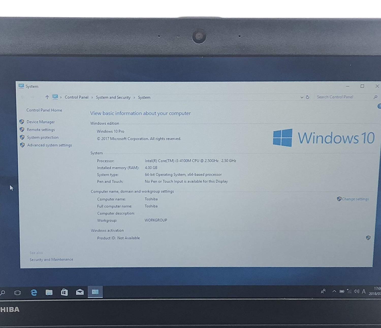 Amazon.co.jp: English Windows 10 pro,Toshiba English OS Laptop