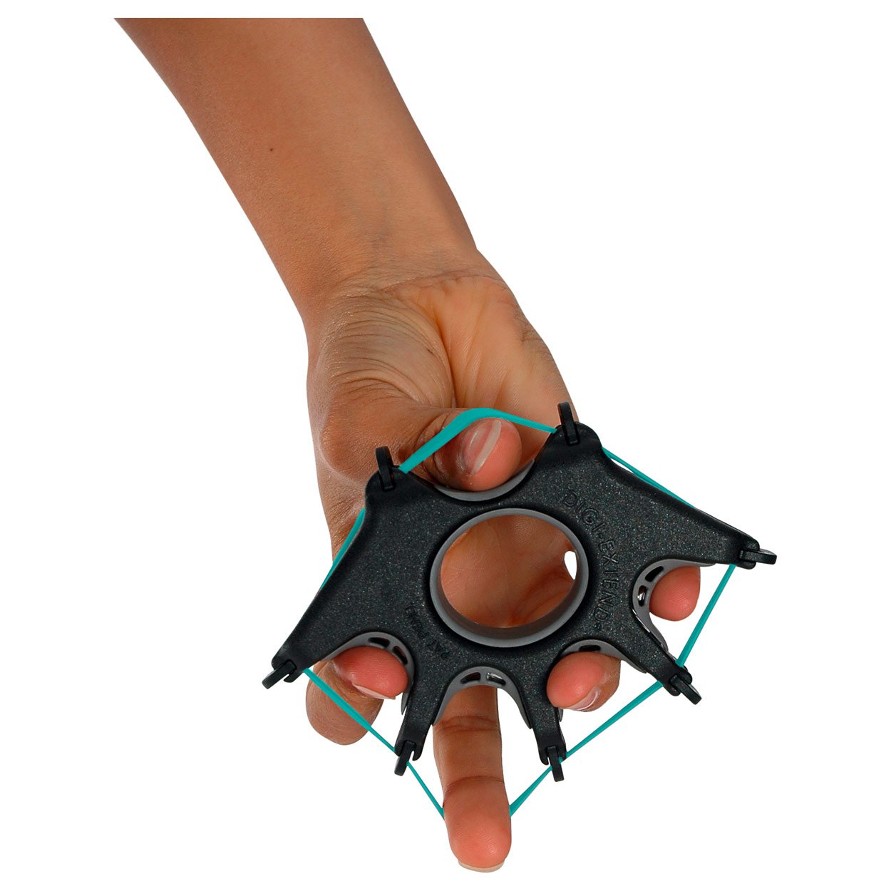 Digi-Extend Handtrainer Fingertrainer-Set, 4 Stärken inkl. Aufbewahrungsdisplay