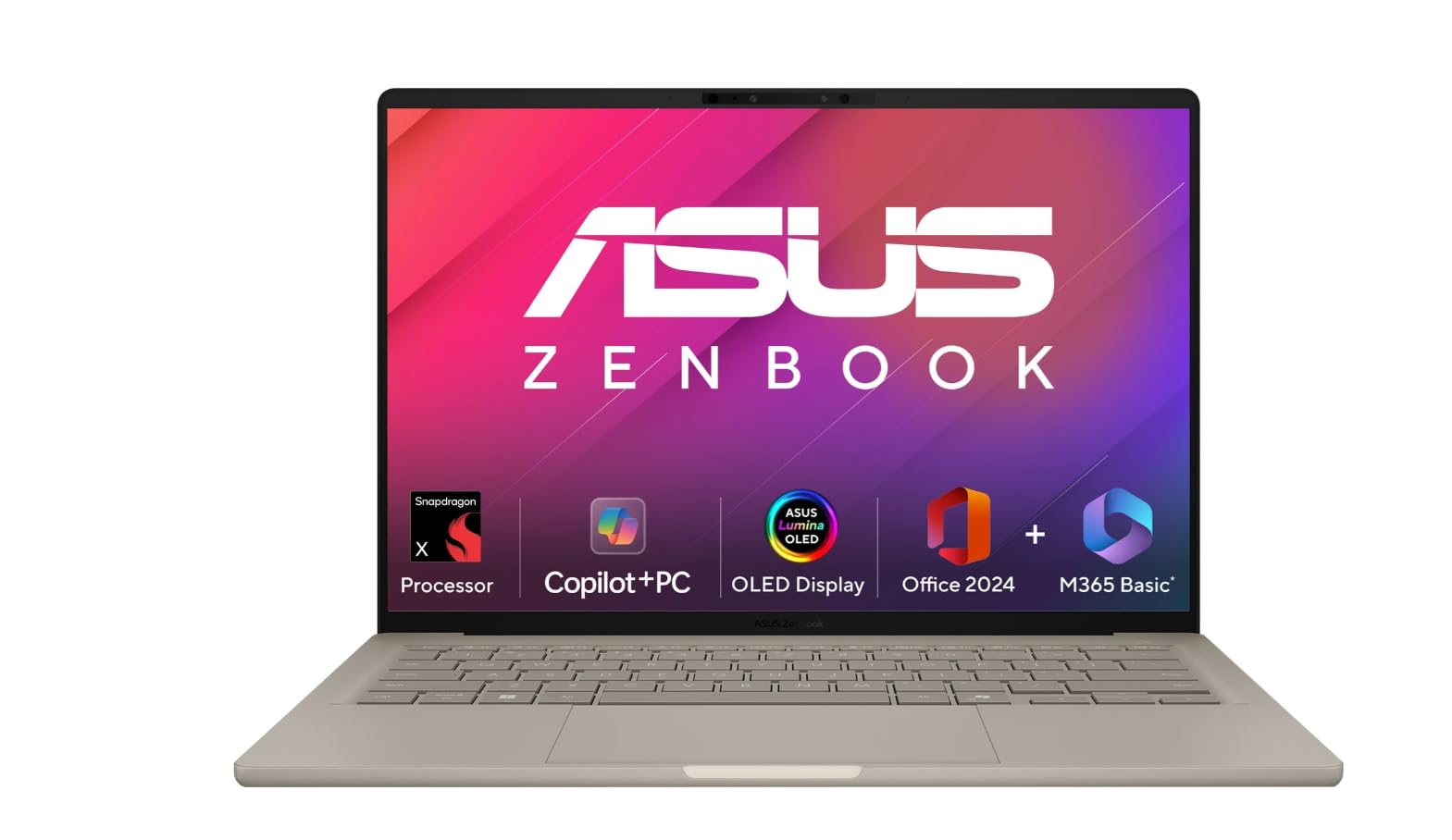 ASUS Zenbook A14,Snapdragon X,Copilot+ AI PC(Qualcomm Adreno iGPU/45TO