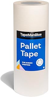 Pallet Tape for Screen Printing, 16 Inch x 300 Foot Roll, Made in USA, Heavy Duty Platen Masking Tape with Clean Removal to Protect Screen Printing Surfaces and Extend Pallet Life