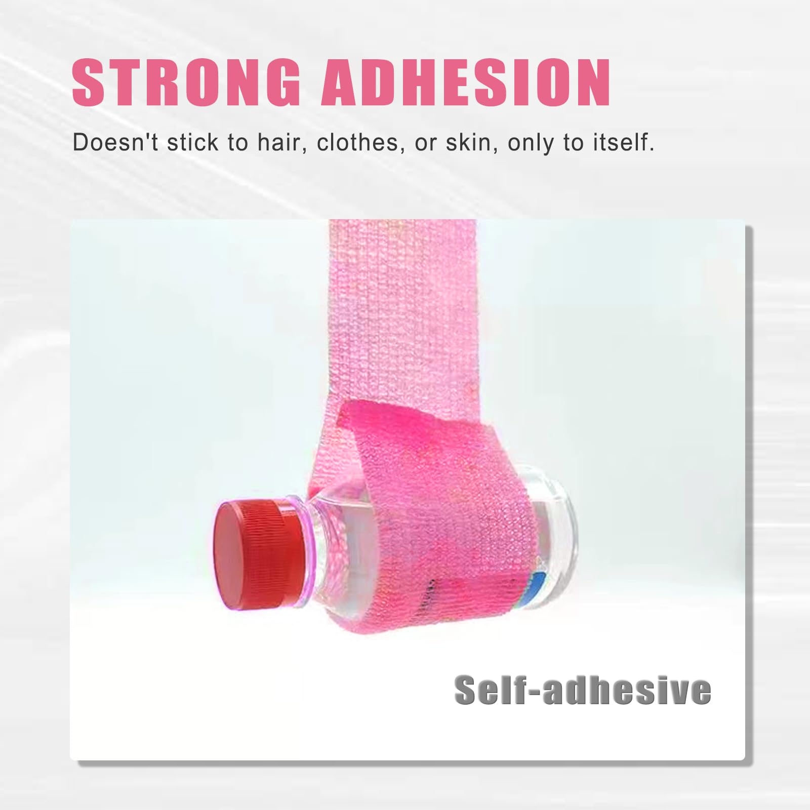 Coperture per Macchinette per Tatuaggi con Nastri di Presa - LEAYOKA 4 pezzi (5cmx4.5m) Tattoo Grip Tapes con 200 pezzi (6.5cmx18cm) Rosa Coperture Monouso per Macchine per Tatuaggi