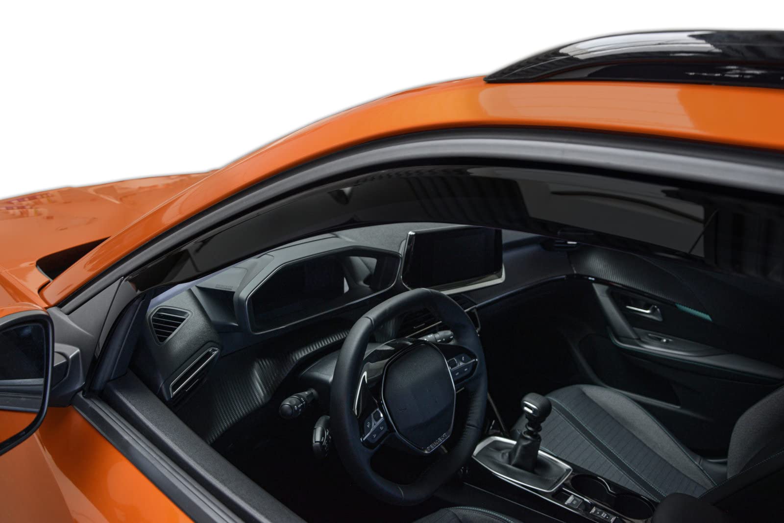 Deflettori D'aria Antiturbo Per Peugeot 2008 / 2008E Dal 2019 - Set 4 Pezzi | Nero Fumè - Foto 4