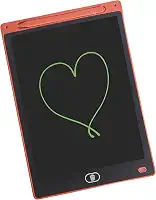 Lousa Mágica Infantil LCD Tablet para Desenho 10 Polegadas Educativo Estudo Desenvolvimento Cerebral (Vermelha)