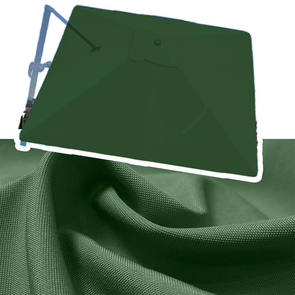 Copertura impermeabile per ombrellone da giardino da 2,7 m, resistente ai raggi UV, per ombrelloni da esterno a 8 stecche, protezione durevole e resistente alle intemperie, colore bianco