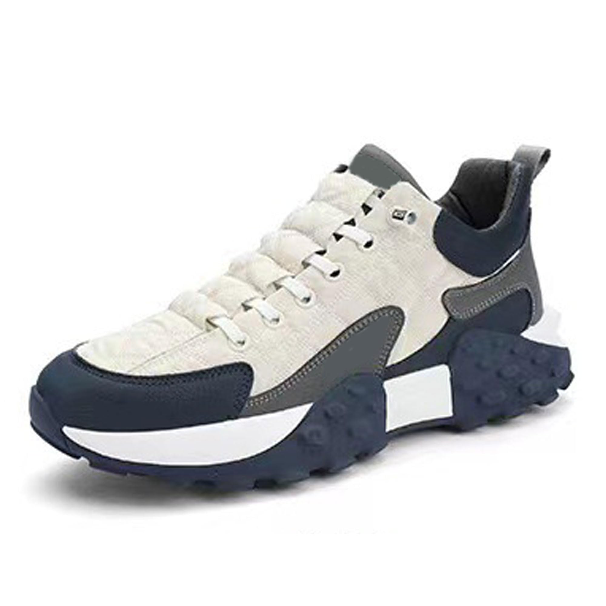 Legou Thick-soled shoes men's comfortable running low-top breathable sneakers 45 EU Black