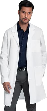 Cherokee Lab Coat for Men or Women with 3 Pockets and Center back length 38" CK460