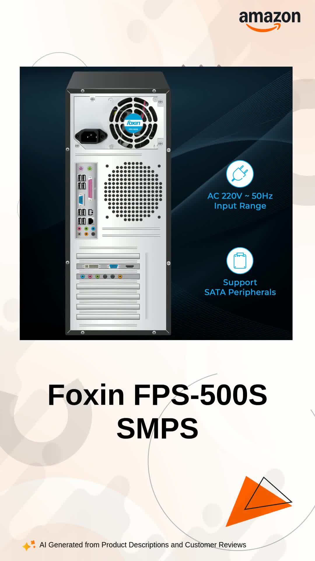 Amazon.in: Buy Foxin FPS-500S SMPS 200W PS3 Power Supply | 20+4