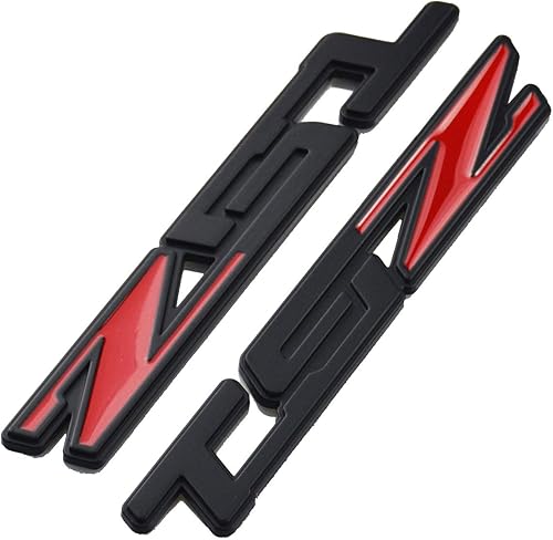 Miniatura 4 de 2 piezas Z51 emblema placa de identificación 3D reemplazo de letra para C5 C6 C7 Corvette (negro)