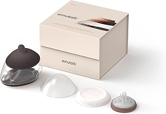 Emulait Anatomy Baby Bottle – Breast-Shaped, Natural Flow Nipple with Anti-Colic Valve – Closest to Breastfeeding for Newborns & Infants, Rich, Shape 5