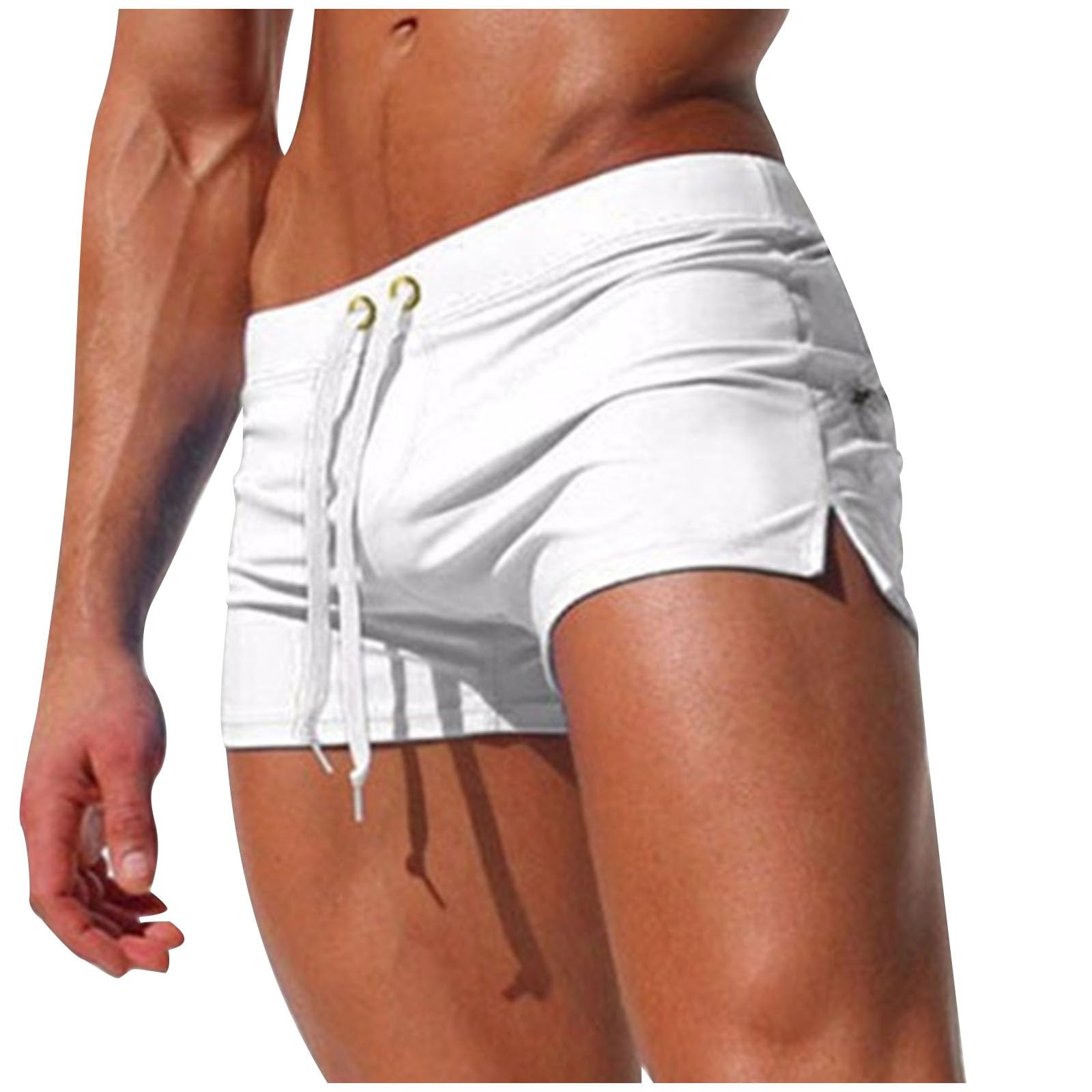 Mens Swimwear Beach Short Swim Trunks Elastic Athletic Swimming Shorts Male Swimsuit Surfing Swim Shorts