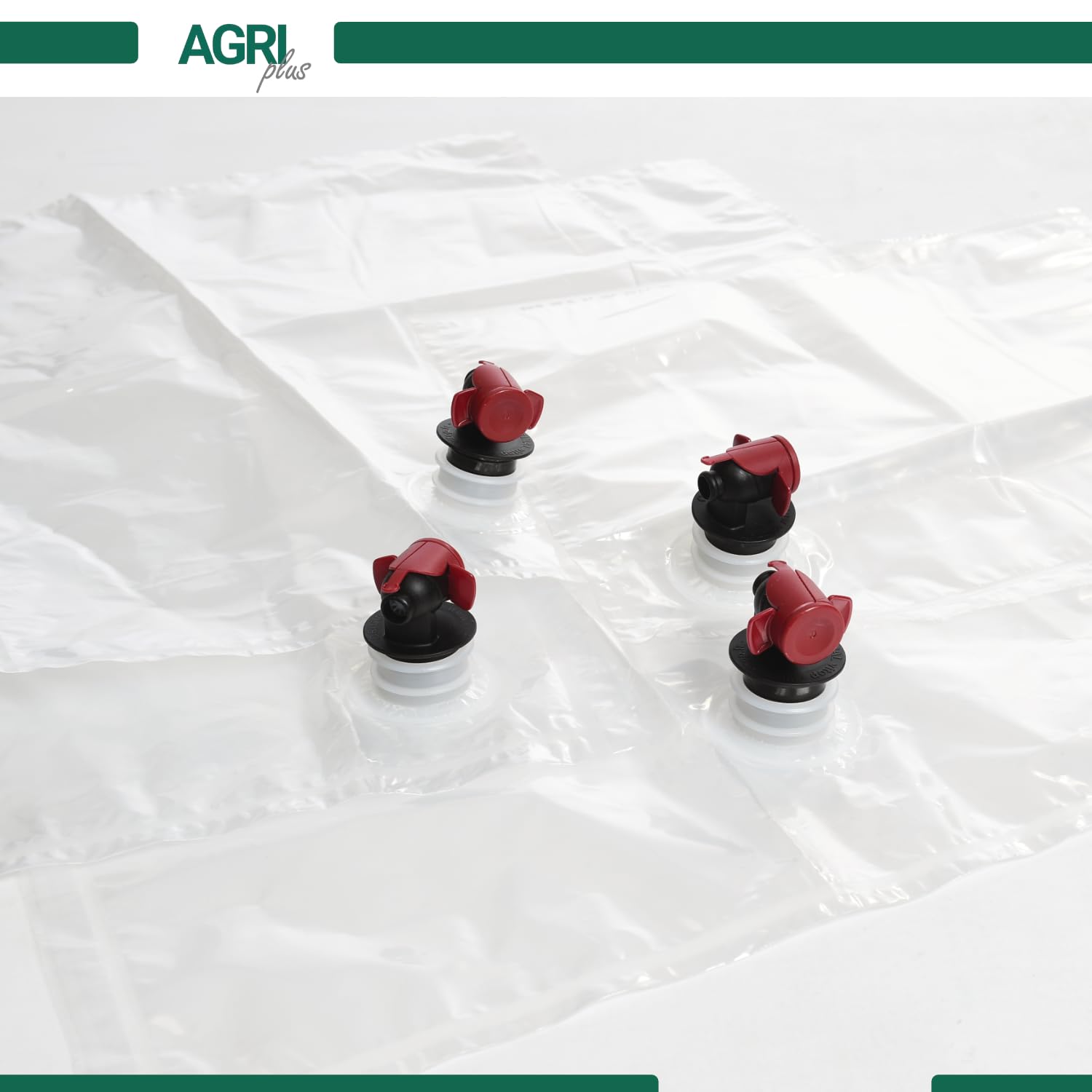 AGRI plus Bag-in-Box-Beutel mit Karton I 3 Liter I 50 Stück I Hochwertiges Saftbeutel-Set mit Holzkiste-Apfel-Motiv I Bis zu 40 x wiederverwendbar I Standboden-Beutel für Apfelsaft, Saft & Wein