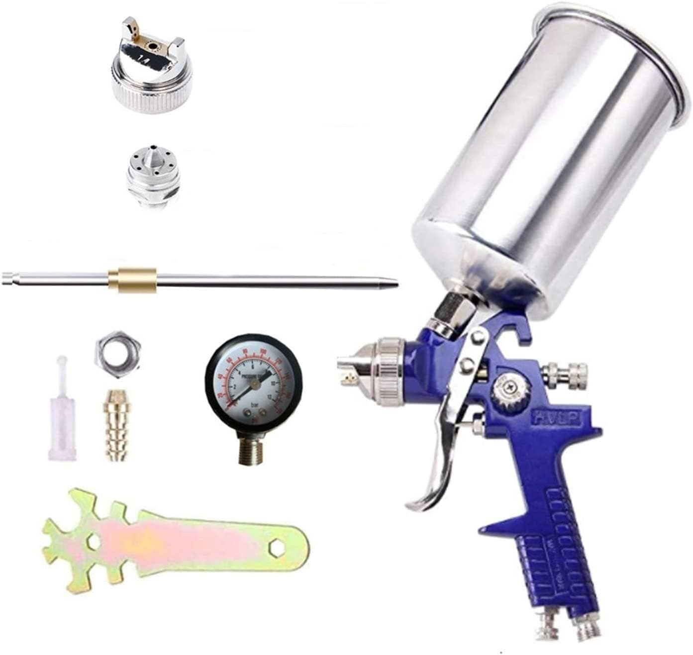 Airbrush Kit DONCK Paint Sprayer 1.4mm 1000ml Professional HVLP Spray Airbrush Mini Sprayer Paint Spray Airbrushs Airbrush For Painting Car Aerograp Airbrush Kit for Nail Art, Makeup, Painting, and Ca