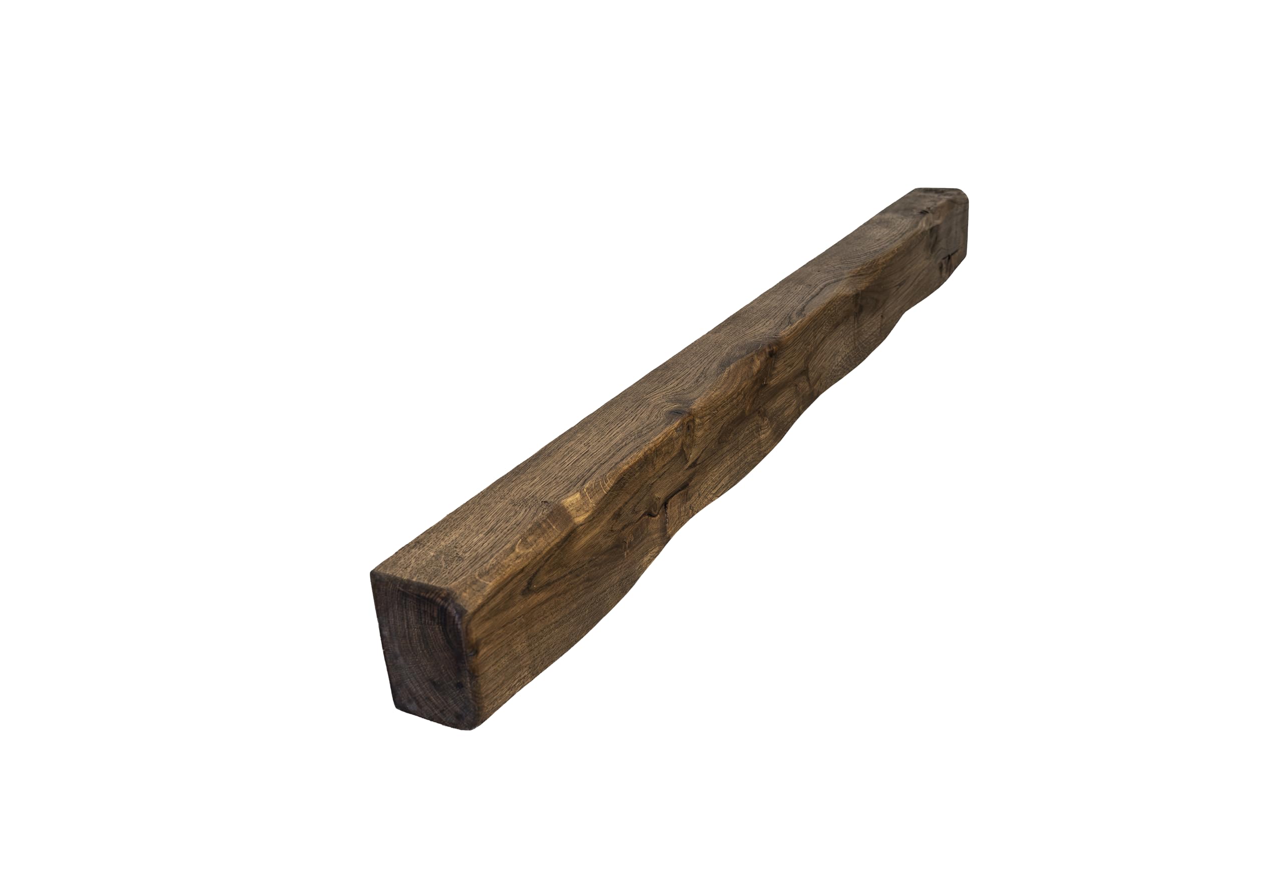 oakleys oak Solid Oak Beams for Fireplaces- Oak Floating Shelf for Home Decor- Jacobean Shelves to Decorative Logs for Fireplace- Heavily Worked- Beam Size(90x7.5x10) Cm