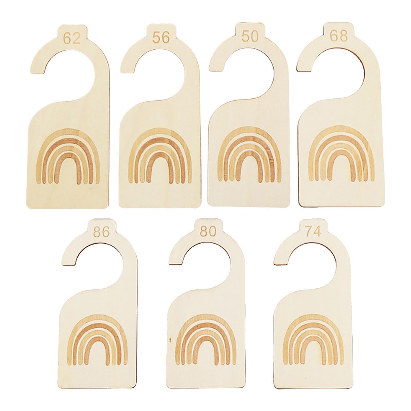 PIXZCSA Clothes Size Hanger Newborn Wardrobe Dividers Beautifully Crafted Organizers Baby Closet Closet Dividers Clothes Organized And Sorted.No More Having