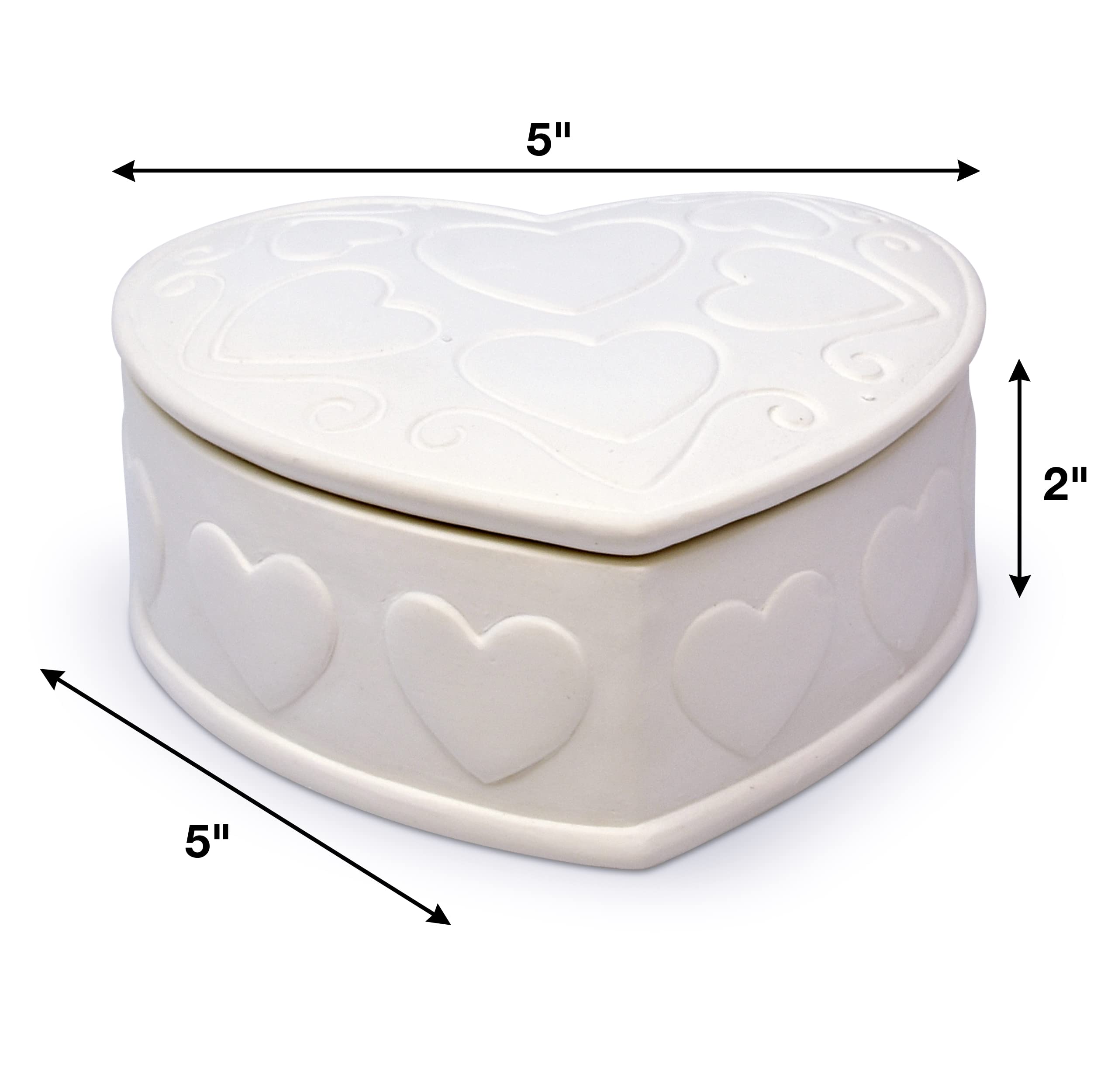 Panda Trinket Box - Etsy Ceramic Panda Trinket Boxes Set with Heart Shaped Box main image 2