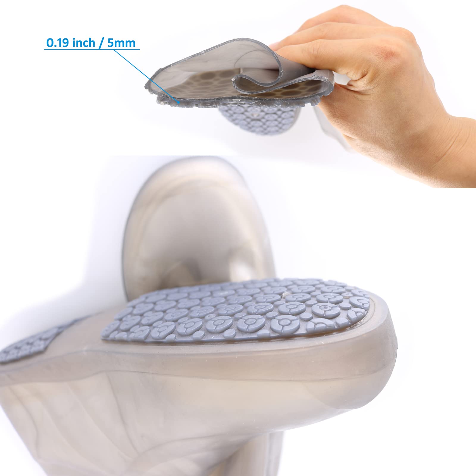 2 Paires Couvre-Chaussures Imperméables En Silicone - Protection Chaussures Pluie Neige - Réutilisables Antidérapants