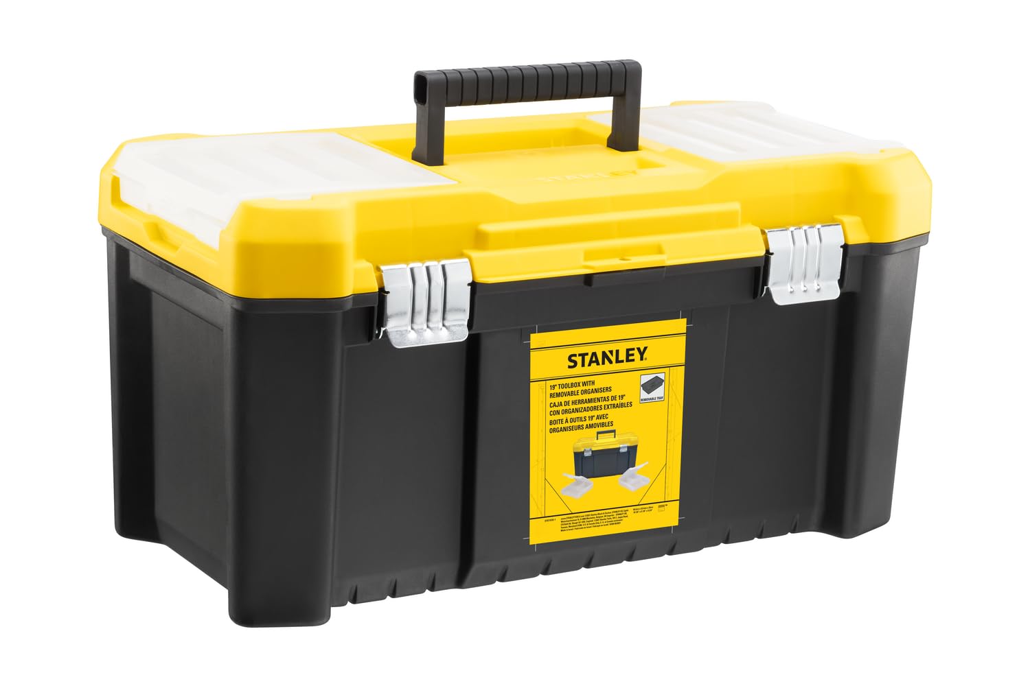 Stanley Multicoloured Stst75787-1 Caja De Herramientas Essential De 19" Con Organizadores Extraibles For Diyers & Professionals, Designed For Repair, Installation And Workshop Tasks