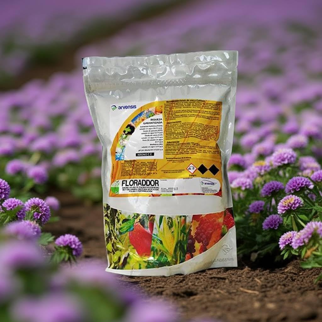 Arvensis Agro FLORADDOR, Abono Orgánico-Mineral Sólido para Floración y Cuajado, con Fósforo, Boro y Calcio, 5 kg