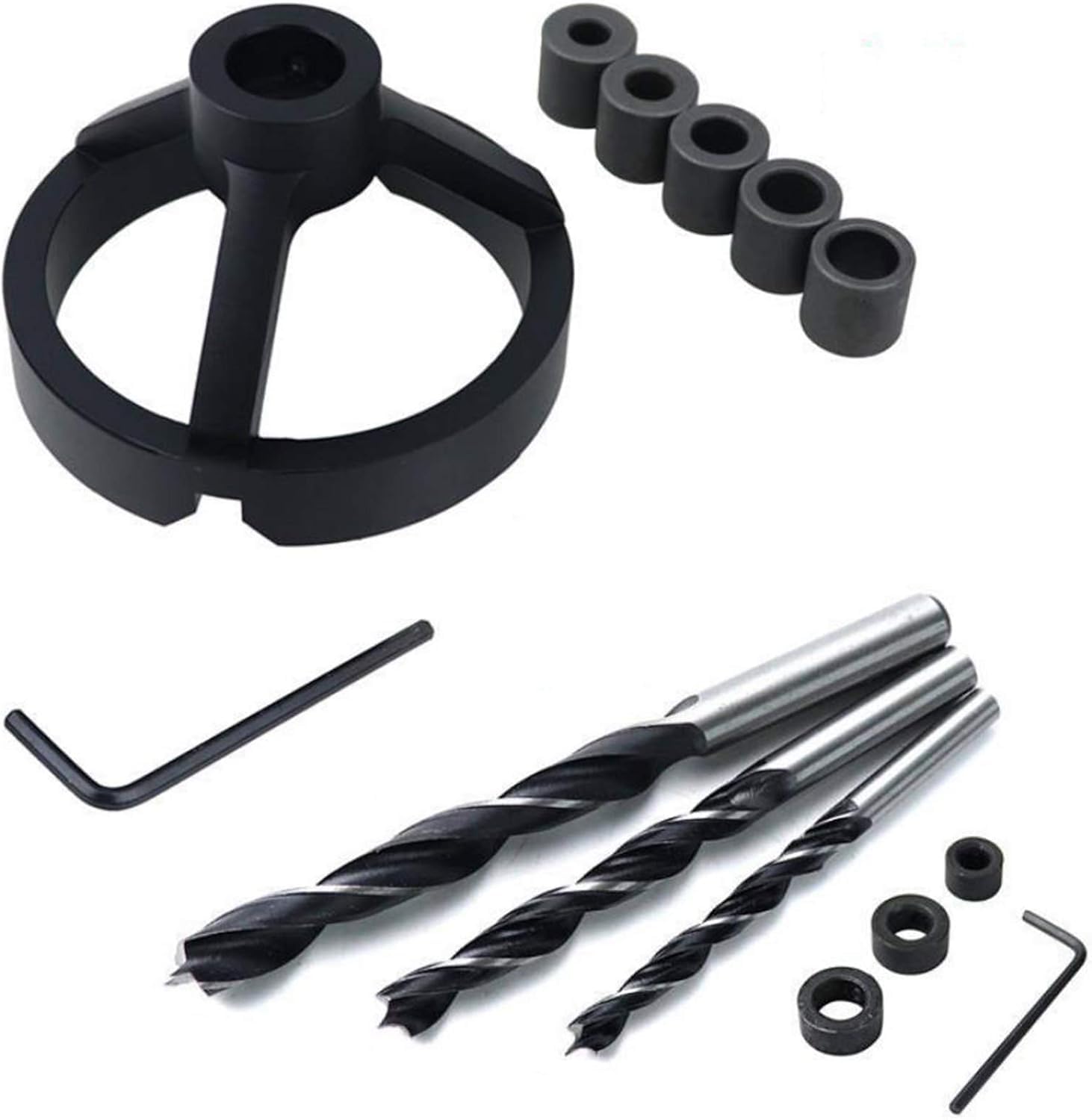 Kit de gabarit de cheville en alu et guide de perçage vertical bois