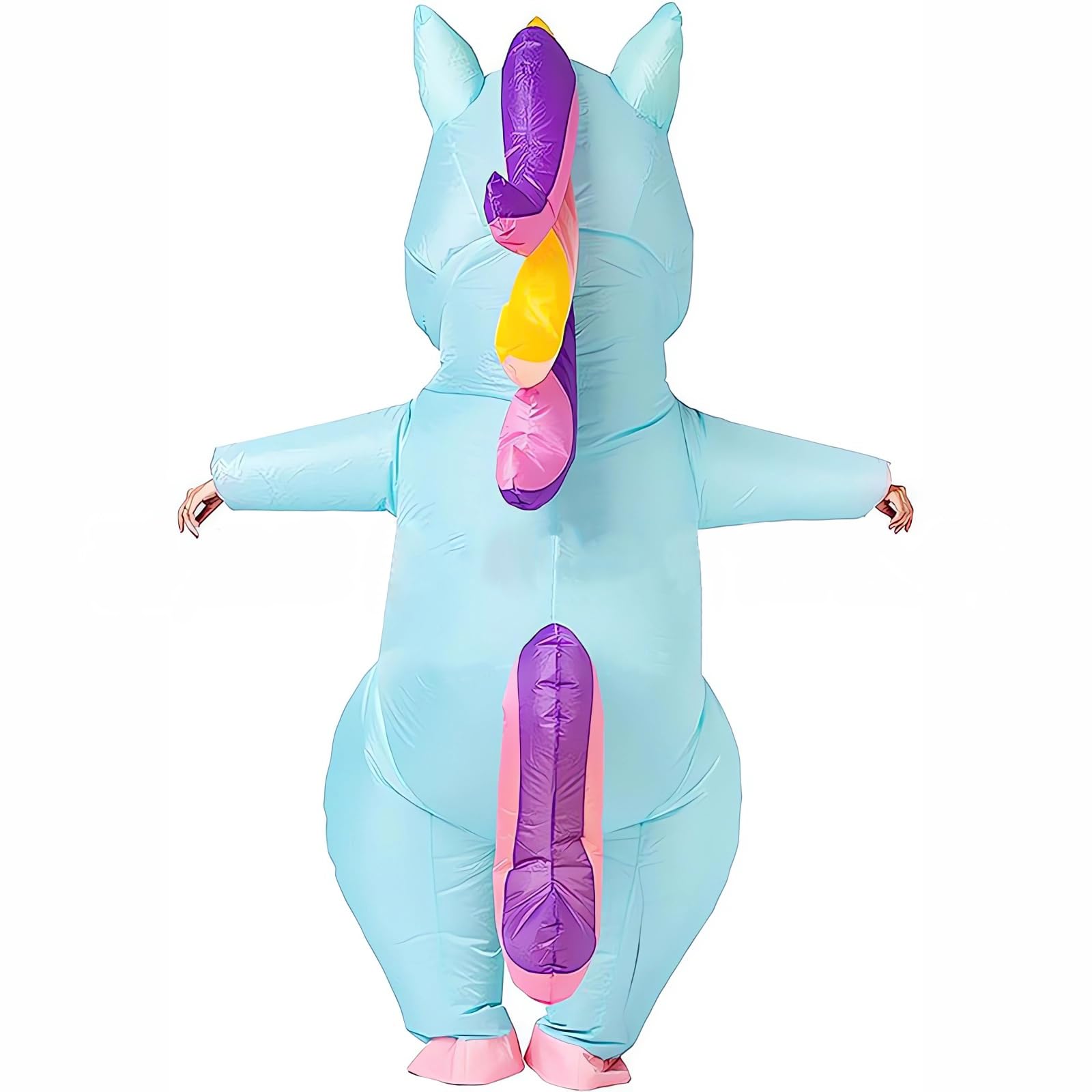 SHMIZZ Costume Gonfiabile Unicorn Adulti, Costumi Gonfiabili Unicorno Divertente Cosplay Costume Gonfiabile per Feste Blow up Costume di Halloween Festa di Carnevale