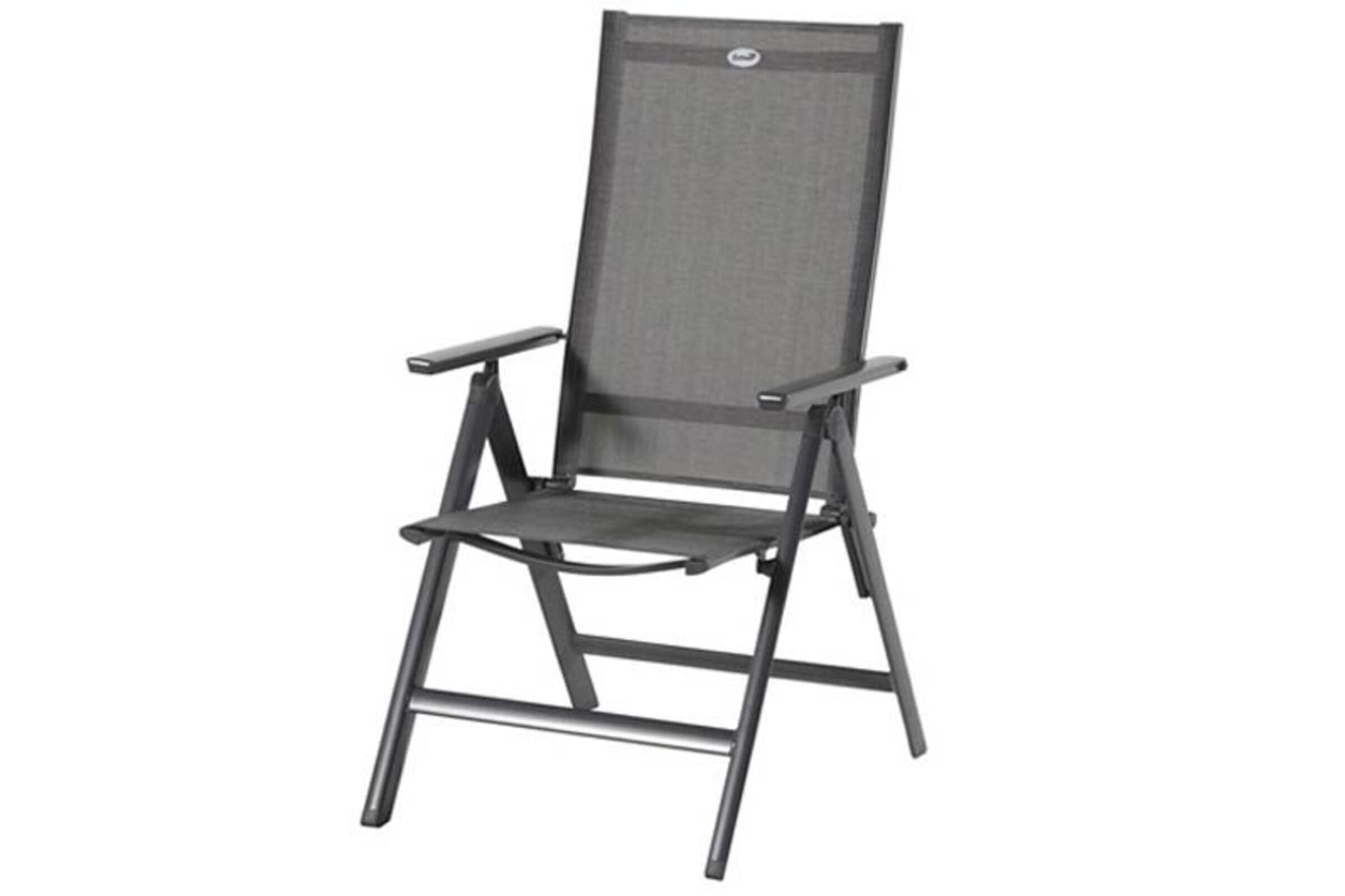 Hartman Aruba stilvoller Multipositionssessel in Xerix und Anthrazit, solides Aluminiumgestell, Sitzfläche aus hochwertigem Textilen, 73 x 62,5 x 112,5 cm, Rückenlehne 7-Fach verstellbar, wetterfest