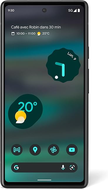 Google Pixel 6a Unlocked Android 5G Smartphone with 12 megapixel camera and 24-hour battery Sage (Renewed)