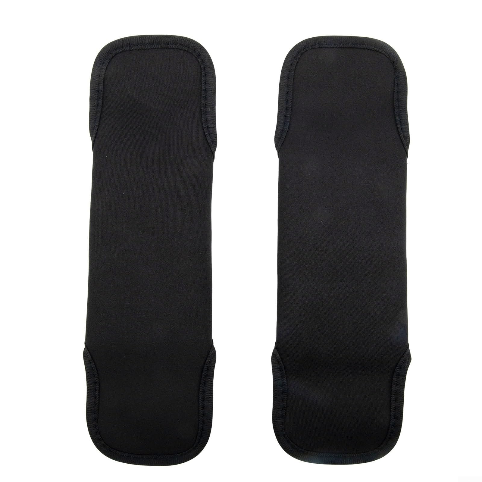 Paire de coussinets antidérapants pour sangle d'épaule de sac à dos, double couche, noir