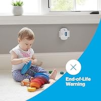 Vista 6 de First Alert Detector de monóxido de carbono enchufable de doble potencia CO615 con respaldo de batería y pantalla digital, color blanco