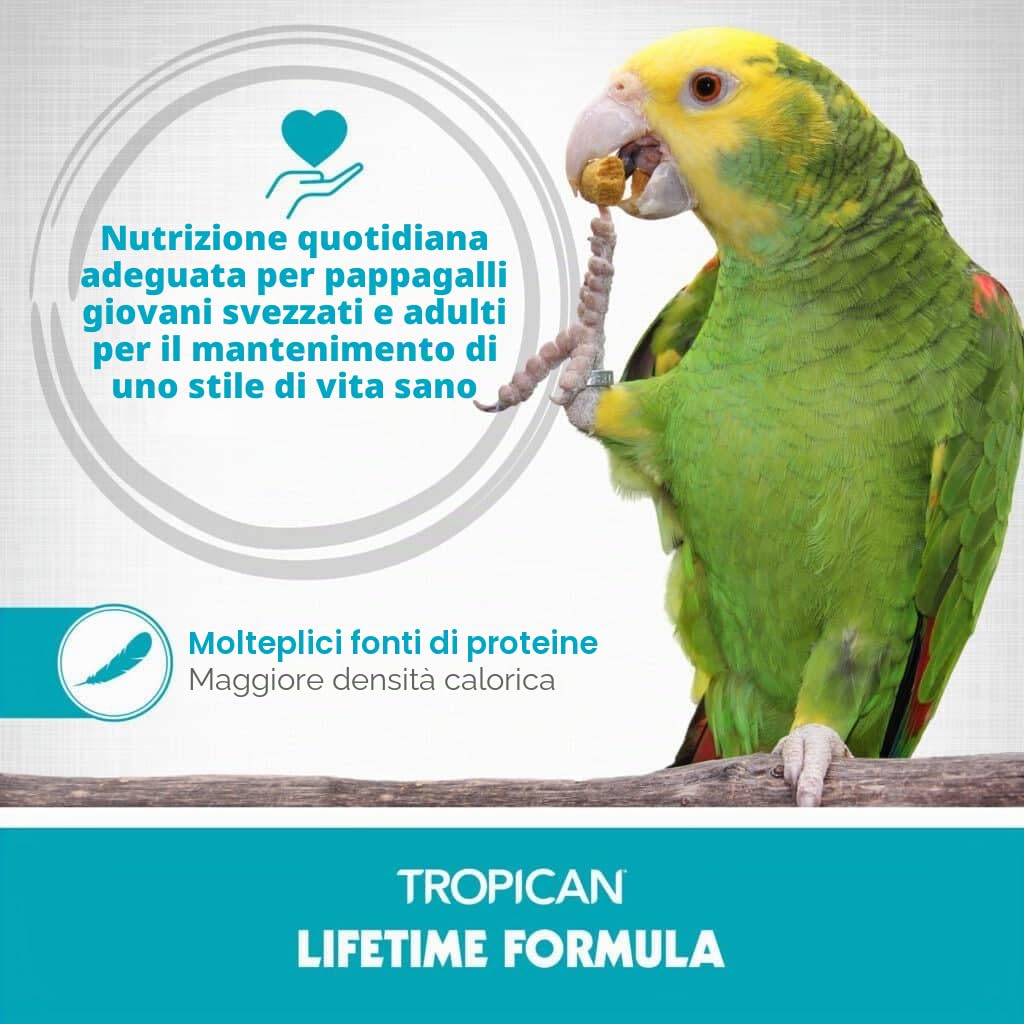 Hari Granuli di Cockatiel Tropican Lifetime 820 g