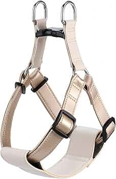 pawdea♡正装風ブラックレザーハーネス＊Mサイズ Amazon | pawdea正装風本革ハーネス 柔らかい牛革 レザーハーネス