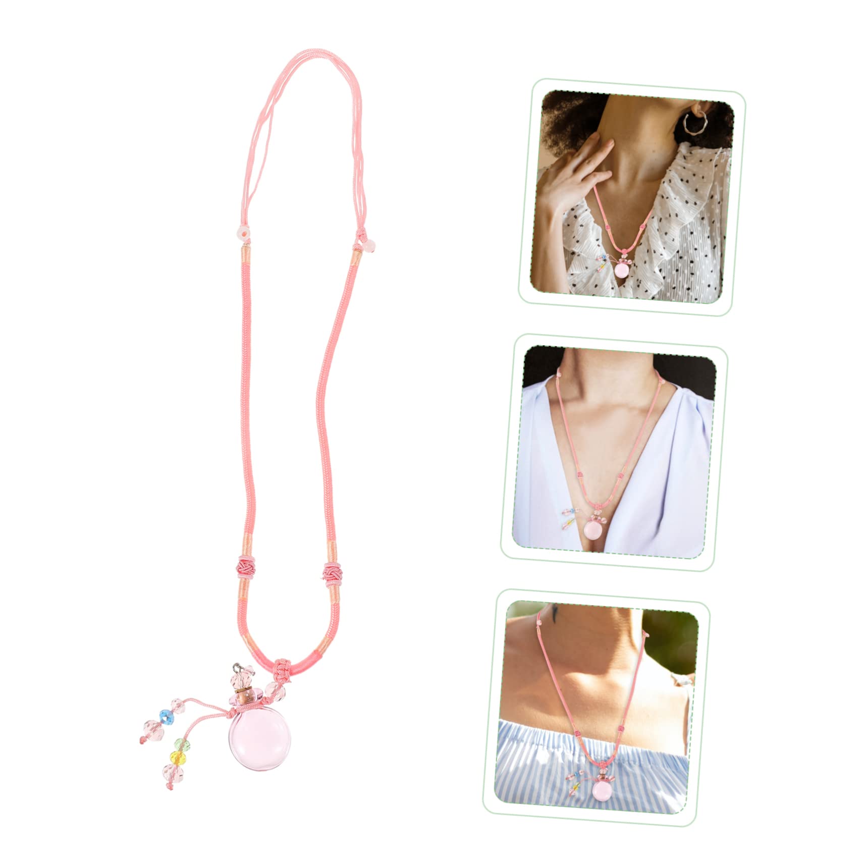 LIFKOME 3pezzi Collana Diffusore Con Ciondolo Creativo Pendant Per Essenze Aromatiche Adatta Eventi Come Festa Di Laurea e Natale