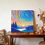 Diamond Painting Nube Diamond Art Trauma Dibujos con Diamantes Cuadro Pintura Diamante Kit Completo Adultos 5D DIY Puzzle Punto de Cruz Mosaico Cristal Painting, Decoracion Hogar Pared 45x45 cm s1018