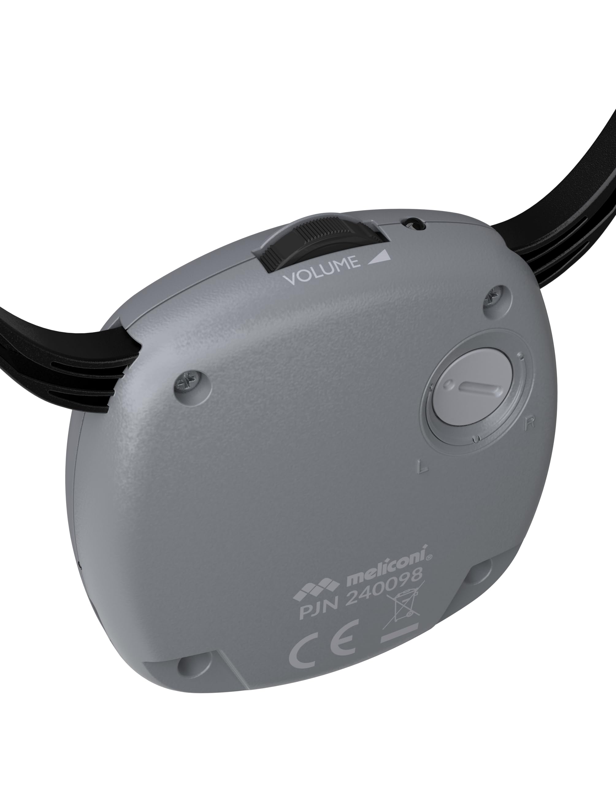 Meliconi Zestaw słuchawkowy do telewizora Easy Audio, cyfrowy model Steto z wejściem optycznym, mikrofonem otoczenia, regulacją głośności, podstawą ładowania, zasięg 20 m, zrównoważony dźwięk do