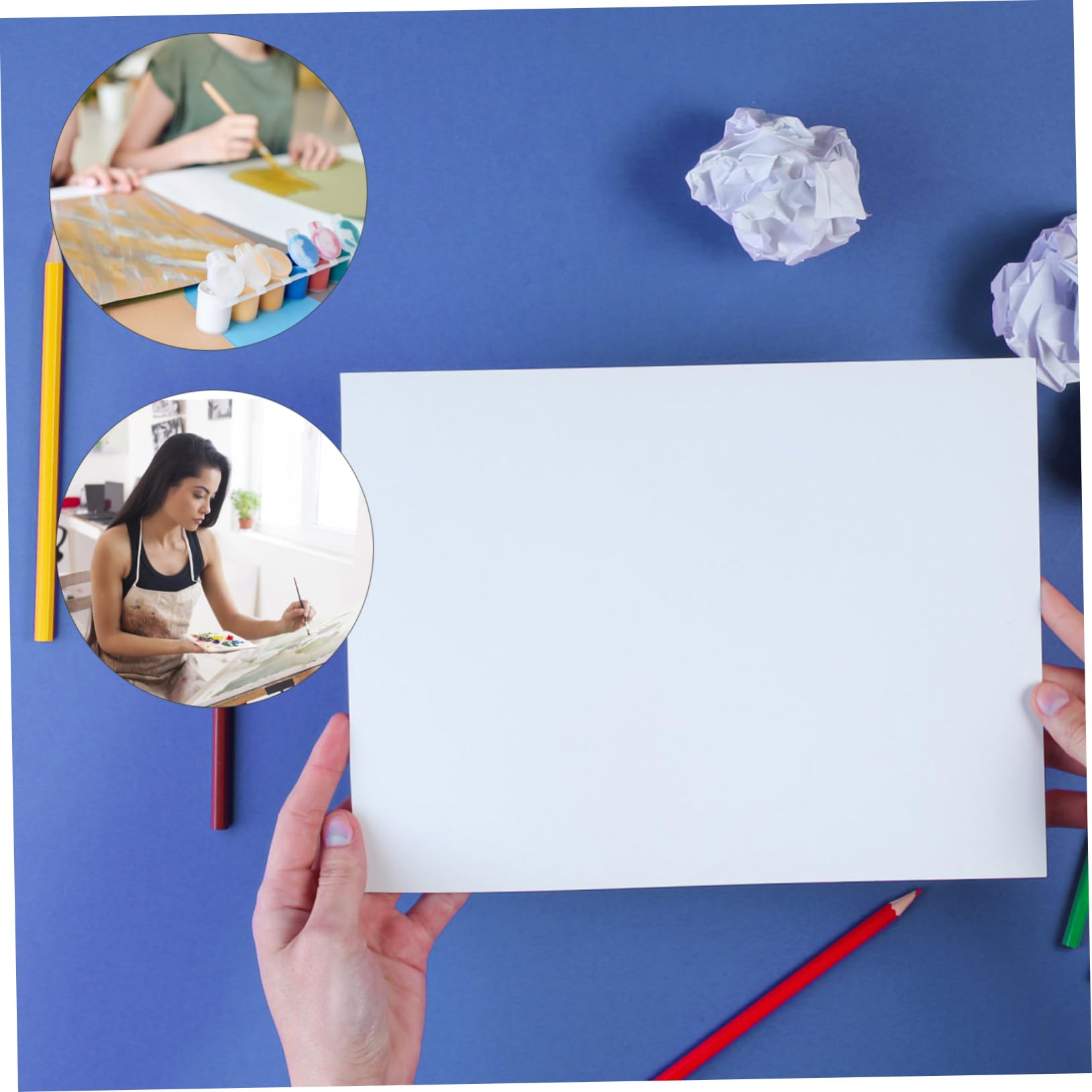 CIMAXIC 50 Sheets Multi-Function Tracing Paper Butter Paper Colored Copy Transfer Paper for Illustrations and Drawing