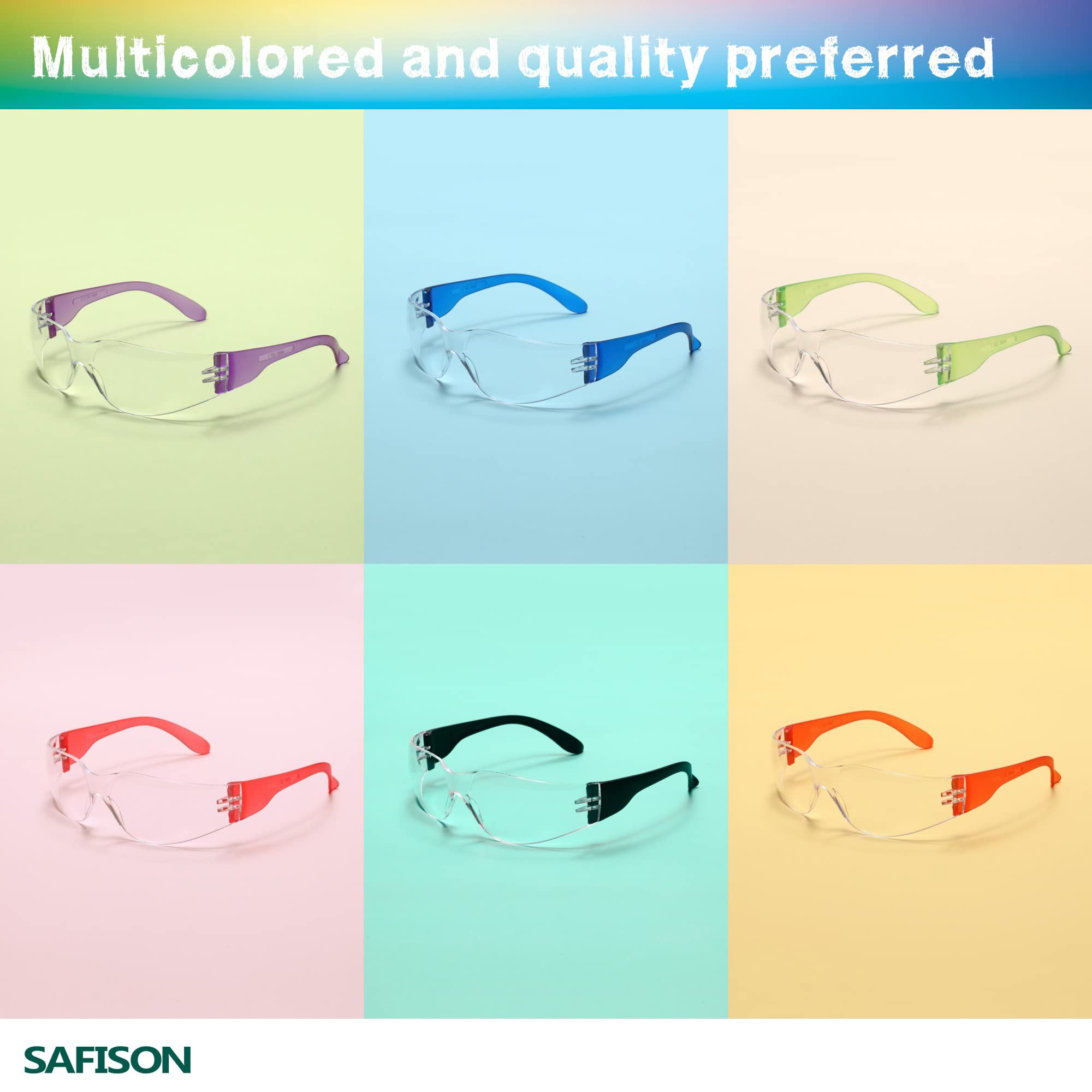 Gafas de seguridad transparentes para niños/hombres y mujeres, lentes antiarañazos resistentes a los impactos