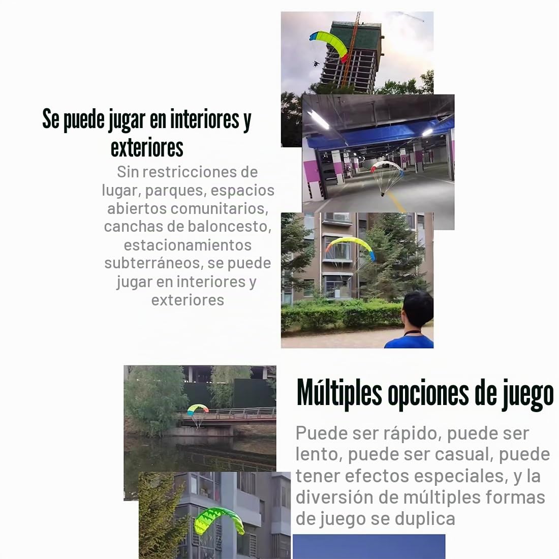Mini parapente eléctrico de acrobacias 2.4G RC de gran altitud con ESC, motor 1106, vuelo al aire libre y entrenamiento aéreo, 128 cm