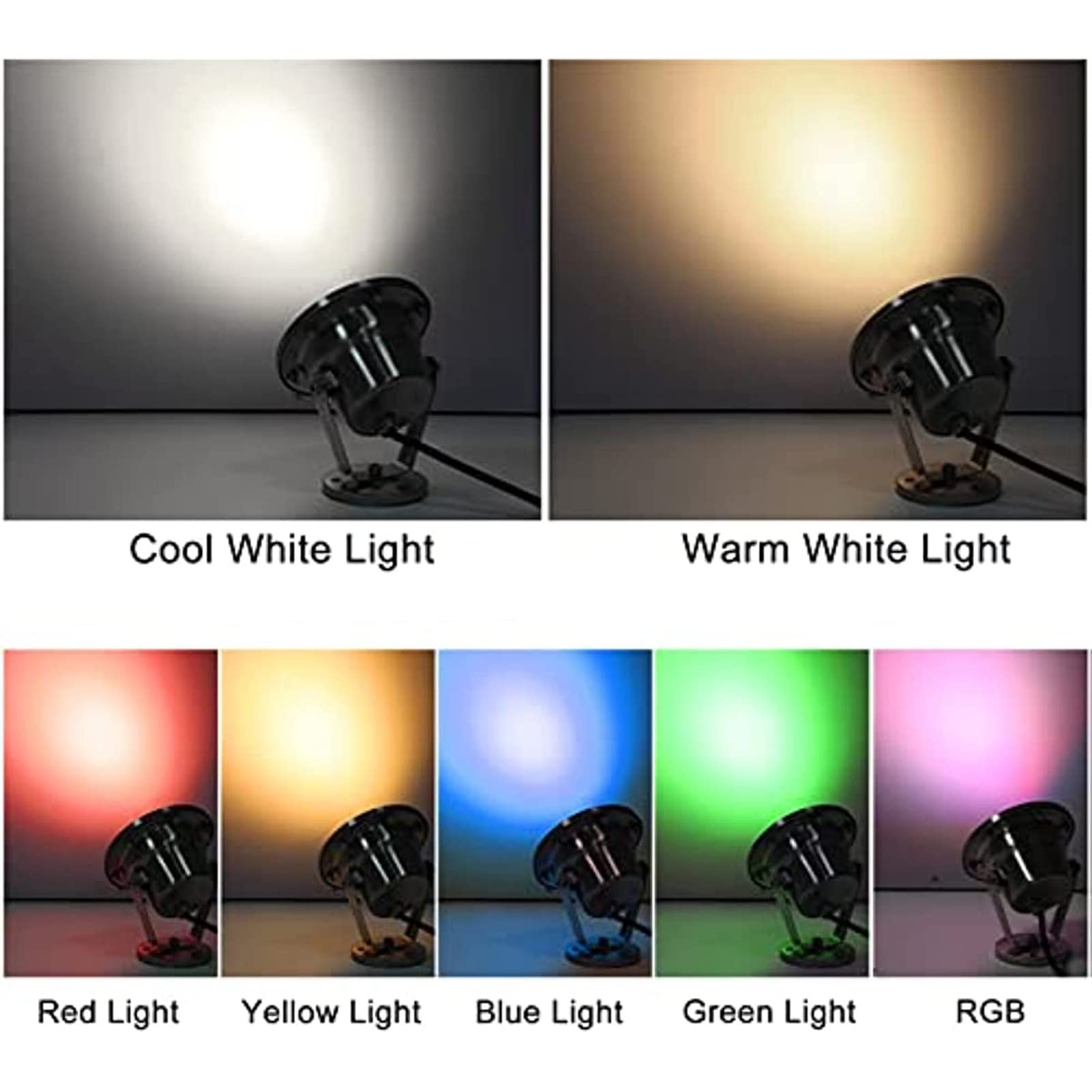 Luce Subacquea 12W, luci for laghetto a LED subacqueo, 12V-24V IP68 Impermeabile, Adatto for Patio, Illuminazione del Paesaggio (Red)