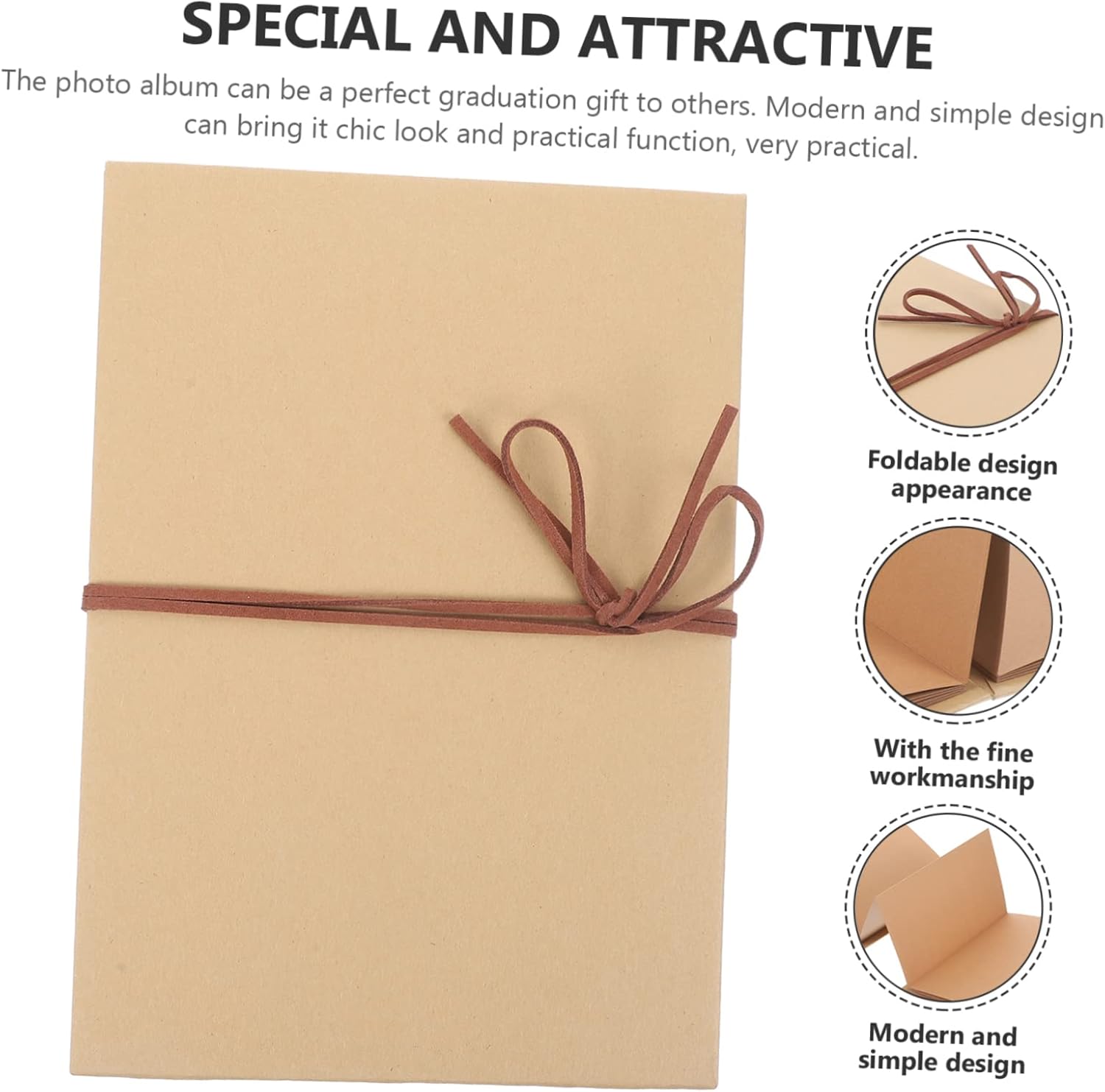 Cabilock 12pcs Folding Album Storage Photo Scrapbooking Albums Memories Book Wedding Picture Scrapbook Display Paper