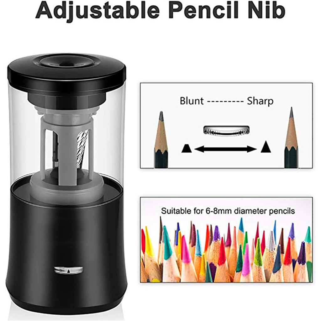 Taille-crayon automatique électrique CHUNYU mécanique USB haute résistance pour l'école, le bureau et la maison Stylos