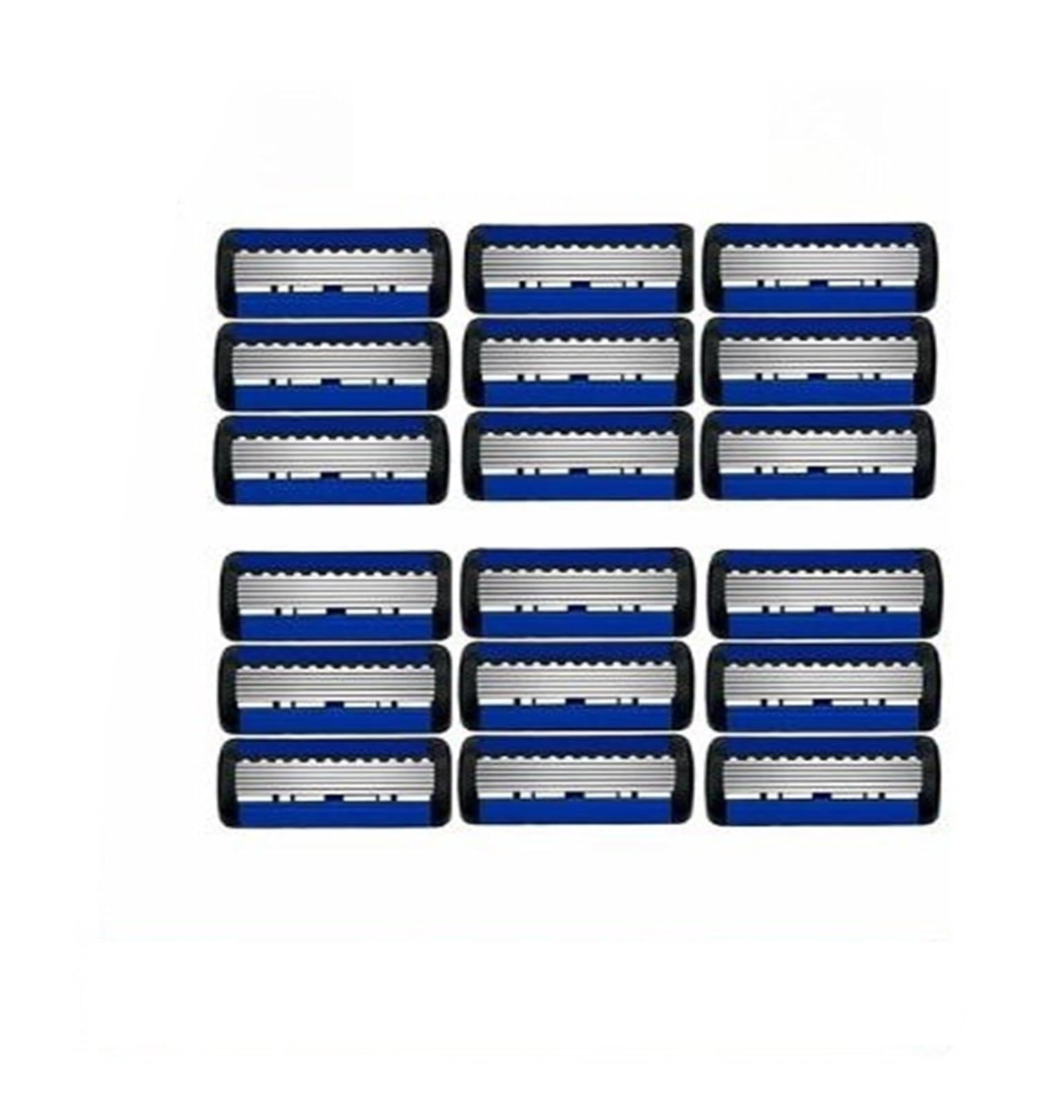 48/27/18/3 Uds. Maquinilla de afeitar Manual for hombres hoja de seis capas con cuchillas de estilo de cabeza afeitadora de pelo cuchillo de barba Unisex(18Pcs with)