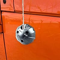 Vista 7 de Cubierta base de antena de aluminio para antena de radio, carcasa anodizada, base de cubierta de antena compatible con Jeep Wrangler JK JKU JL JLU