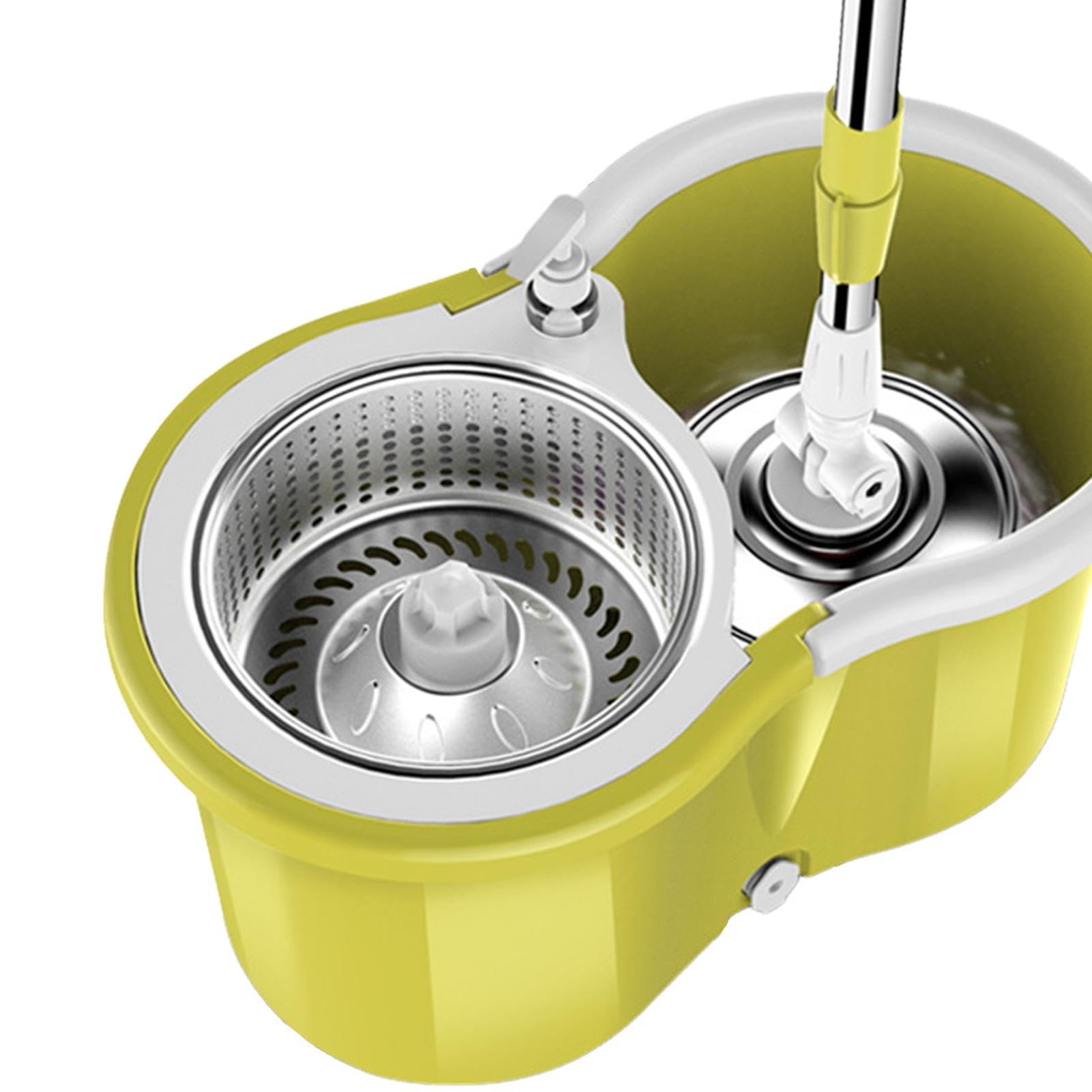 Mopa con cubo con centrifugador, fregona con cubo, juego de fregona | giratoria de 360 grados y , de limpieza para la limpieza del suelo, de limpieza de suelos versátil, juego de