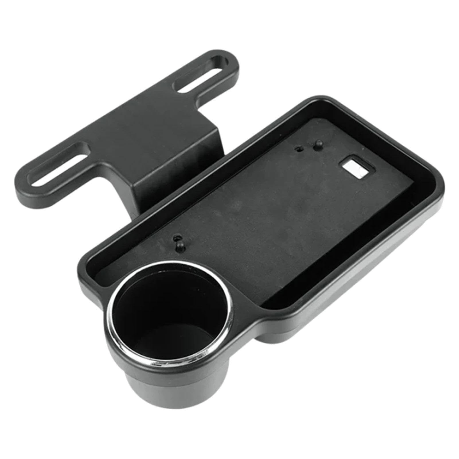 Car Headrest Tray, Car Back Seat Organizer with Cup Holder, Multifunctional Foldable Car Table for Backseat, Portable Auto Headrest Drink Holder Food Tray 26.5x8.5x15.5cm